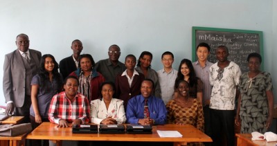 Group training session for APHFTA members in Moshi, Tanzania (2012)