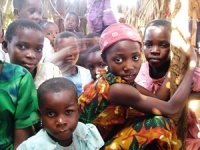 Tanzanian children in rural area